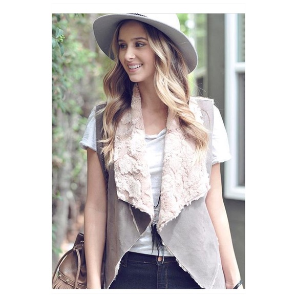 Mushroom Suede Vest🌻🌿 - Picture 2 of 5