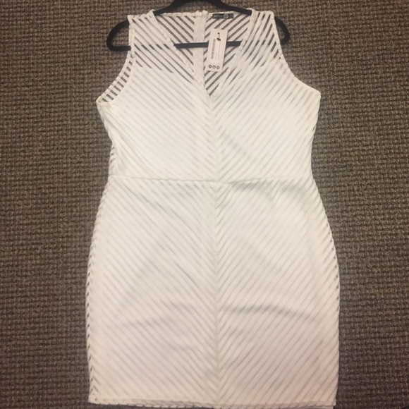 BOOHOO Plus Jasmine Sheer Panel Dress