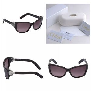 $480 New Chloe Brown Sunglasses w/ Case & Cards