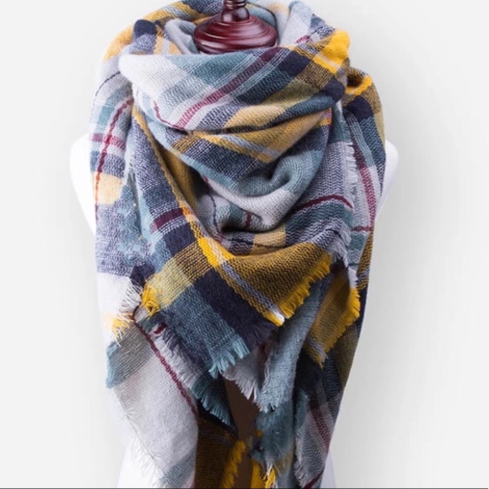 New Arriving🛍Tartan Plaid Oversized Blanket Scarf