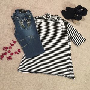 Mock Turtleneck, short-sleeve-GAP