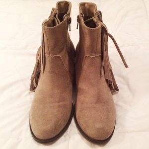 Union Bay Tan Suede Booties