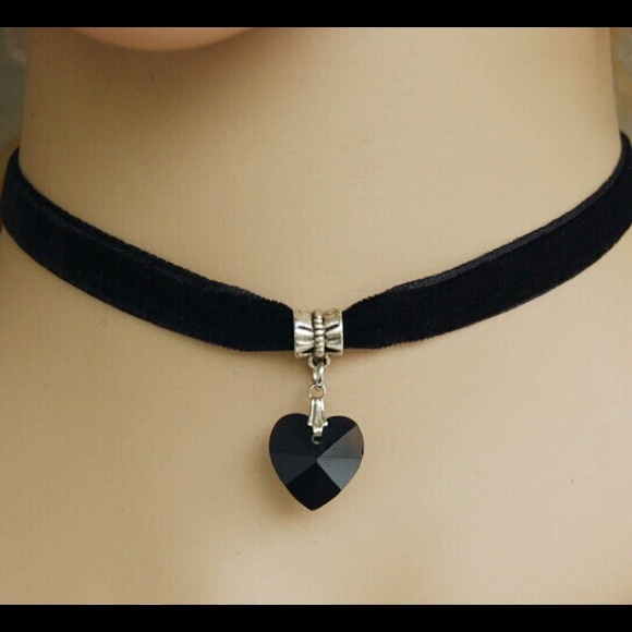 Colors Simple Heart Necklaces & Pendants Lace - Picture 1 of 2