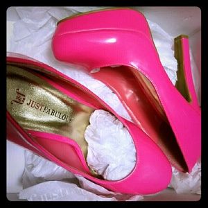 Hot pink heels