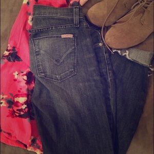 Hudson Krista Super Skinny size 27 raw hem jeans