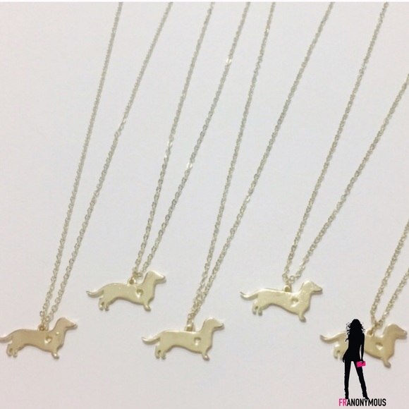 Gold Plated Doxie Necklace - Picture 2 of 4