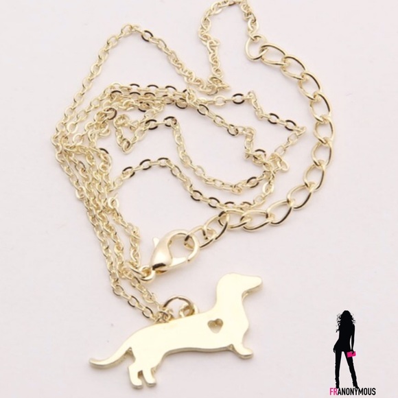 Gold Plated Doxie Necklace - Picture 4 of 4