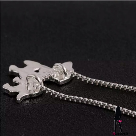 Silver-Plated Doxie Necklace - Picture 2 of 3