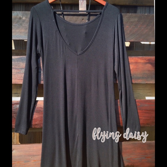 Boho Dress Open Back Tunic Long Top S-M-L  🆕 - Picture 2 of 3