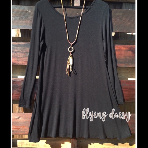 Boho Dress Open Back Tunic Long Top S-M-L  🆕 - Picture 3 of 3