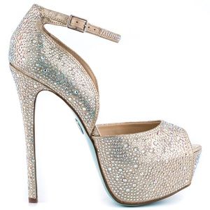 Blue Betsey Johnson heels