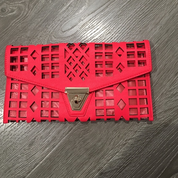 Brand new hot pink clutch