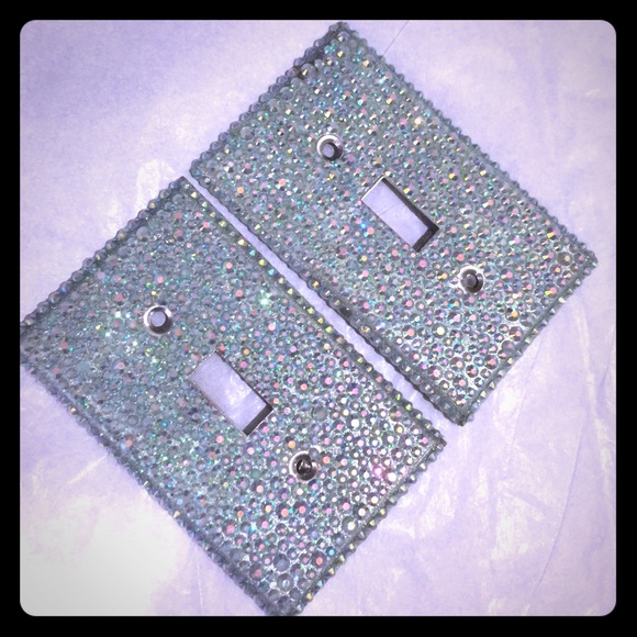 Pair of rhinestone/bling light switches