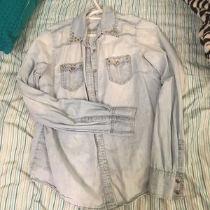 Studded Jean Shirt