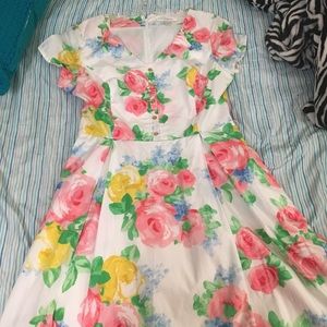 Midi flower dress