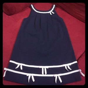 Sweet navy Janie & Jack dress with pretty bows