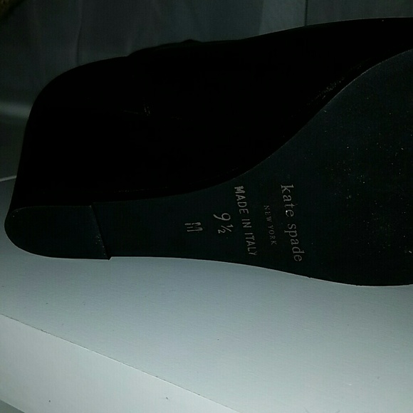 Sexy Black Kate Spade wedged boot - Picture 3 of 4
