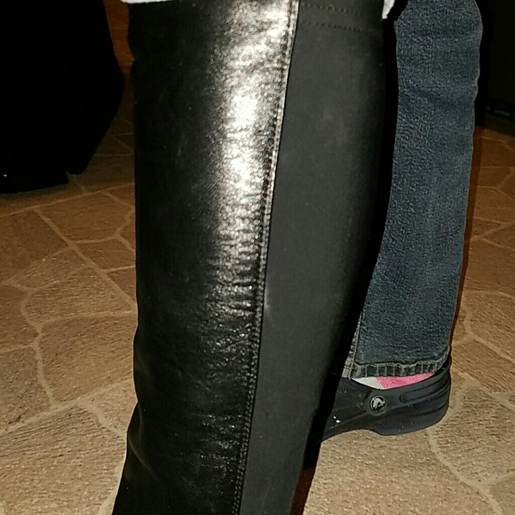Sexy Black Kate Spade wedged boot - Picture 4 of 4
