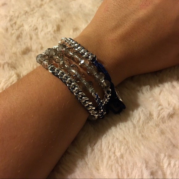 Blue Toned Wrap Bracelt