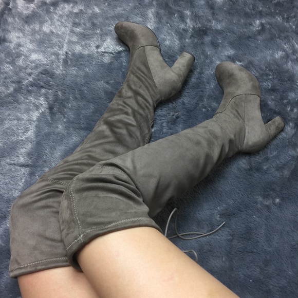 🚫Sold🚫💛Suede Over The Knee Boots - Picture 3 of 4