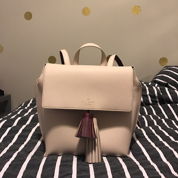 Kate Spade Kirk Foster Court Pebble Ivory Backpack