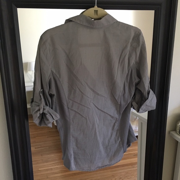 James Perse Gray Button Down Shirt - Picture 3 of 3