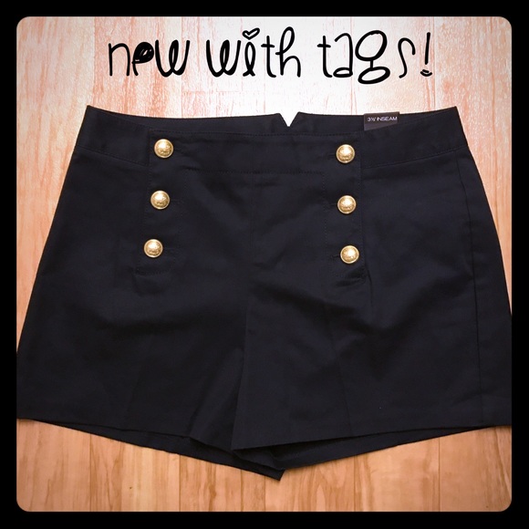 Express Pants - Express Mid Rise Sailor Shorts