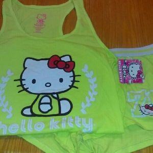 Hello Kitty cotton pjs