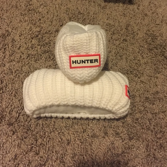 White knit Hunter boot socks