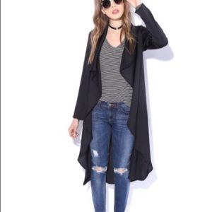 🆕Satin Black Duster w Belt ❣️