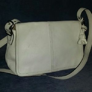 White Leather Coach Purse