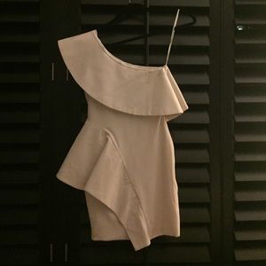 White Structured Aqua Dress