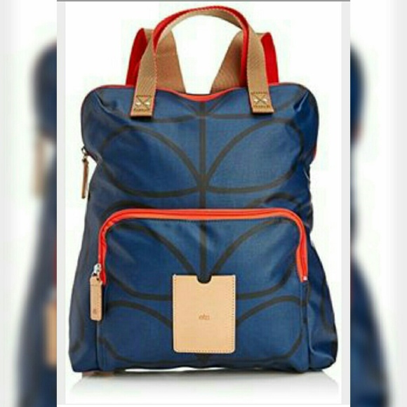 Authentic Orla Kiely linear stem backpack