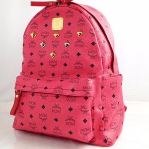 MCM pink studded backpack ⚡️flash sale ⚡️🅿️300