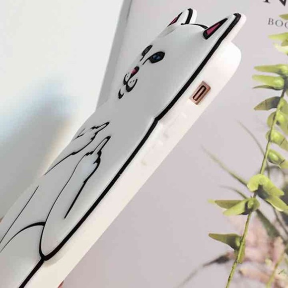 LAST ONE‼️ iPhone 6 Plus White Cat Case - Picture 2 of 4