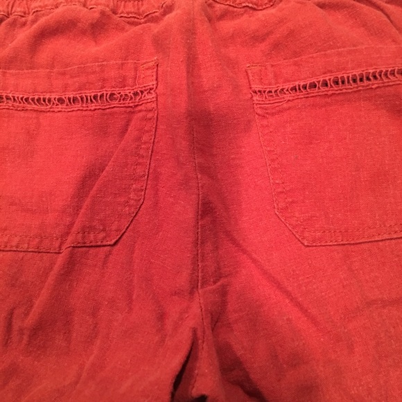 Jolt GUC rust color linen pants drawstring