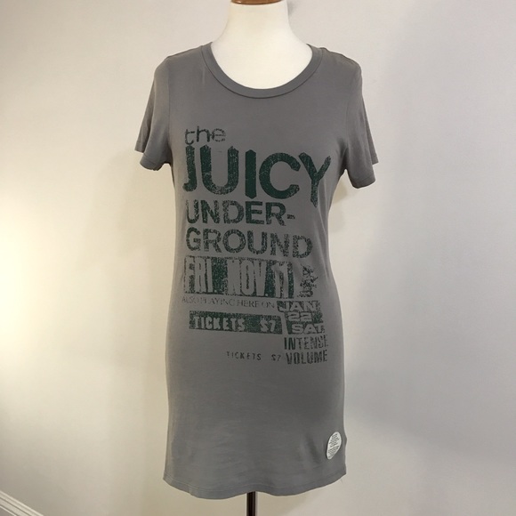Juicy Couture letter long tee shirt