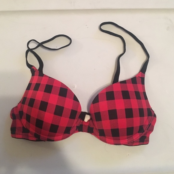 plaid Victoria's Secret bra