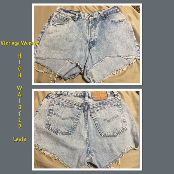 Vintage High Waisted Women Levi's Acid Wash