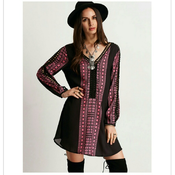 Vintage Print Dress