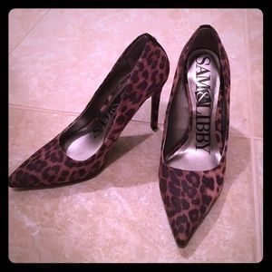 Leopard heels - never worn
