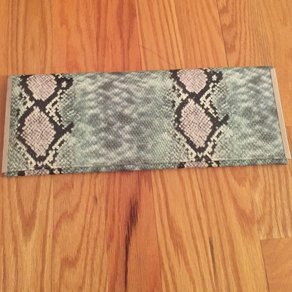 Faux snake skin clutch for any occasion!