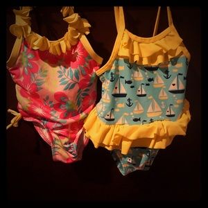 2 one piece bathing suits
