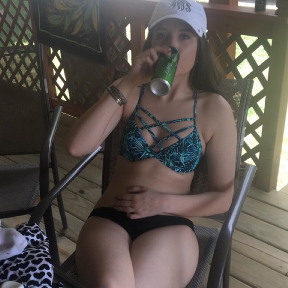 Pink swimming suit top