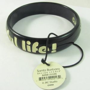 It's a wonderful life jkc bangle bracelet black