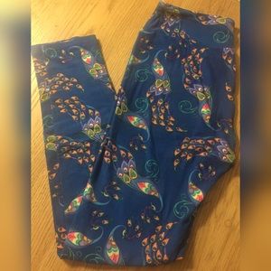 LuLaRoe Peacock OS Leggings