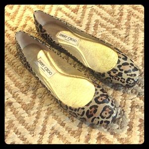 Jimmy Choo Leopard Flats