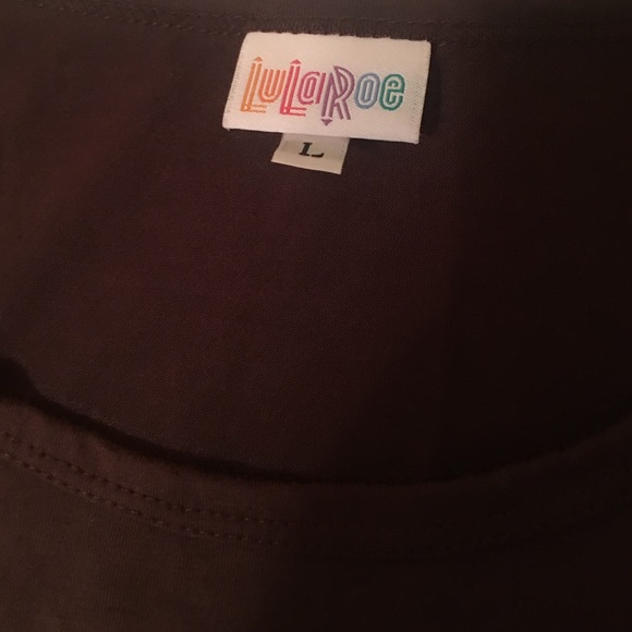 LaLaRoe brown Irma top