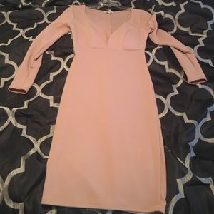 Low cut Bodycon long-sleeves dress