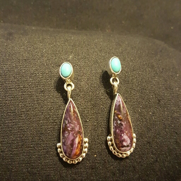 Beautiful Turquoise and Silver Earrings